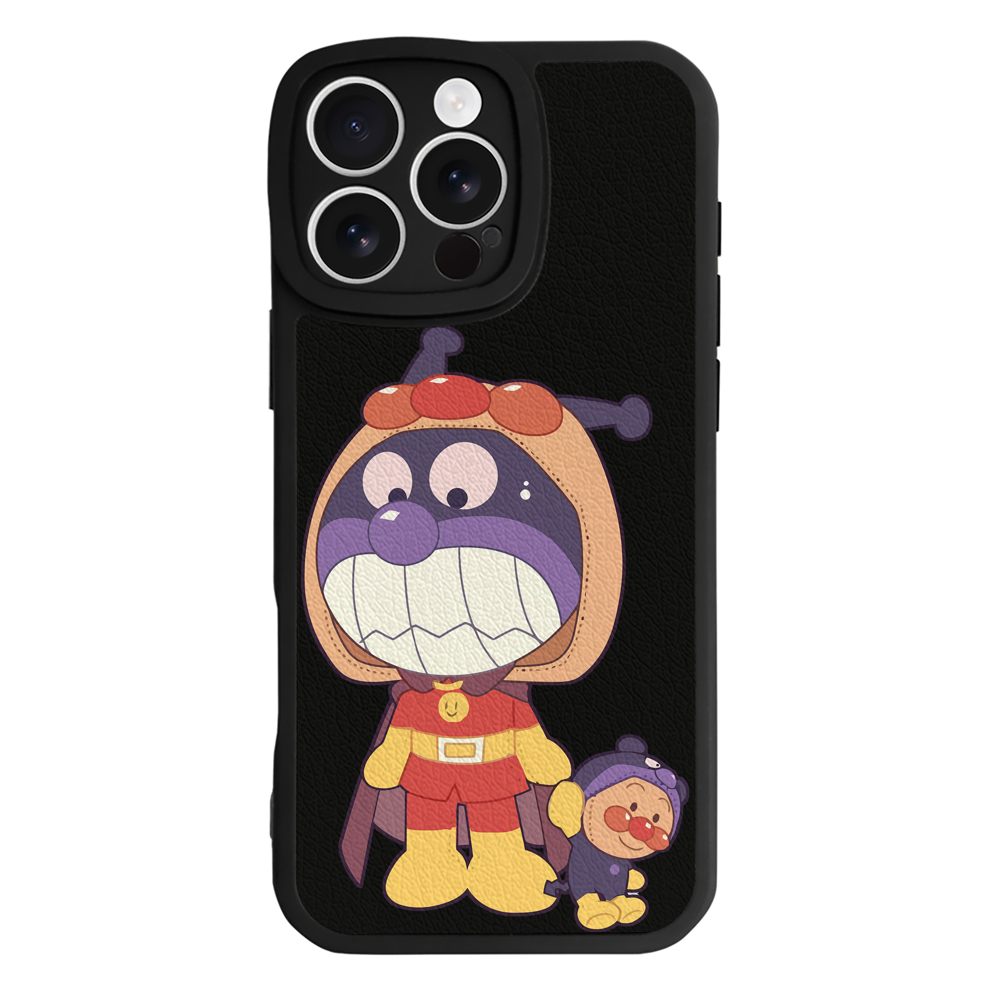 （画像用） アンパンマン Anpanman 【iPhone 16シリーズ対応】シリコンスマホケース（レザー調） 材質：シリコン